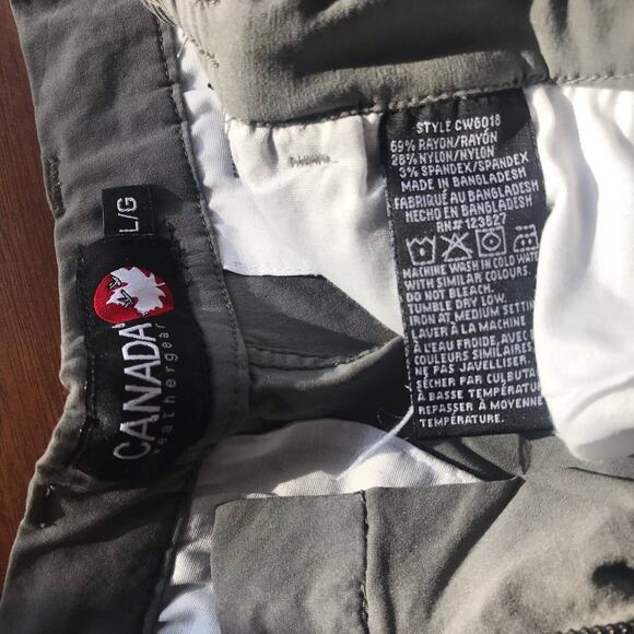 NEW Canada Weather Gear Gray Nylon Rayon Hiking Shorts Men's Size L NWT $60 - Picture 8 of 8